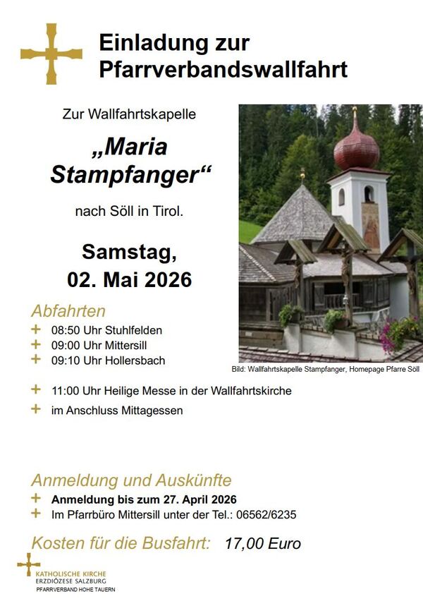 pfarrverband mittersill hollersbach stuhlfelden